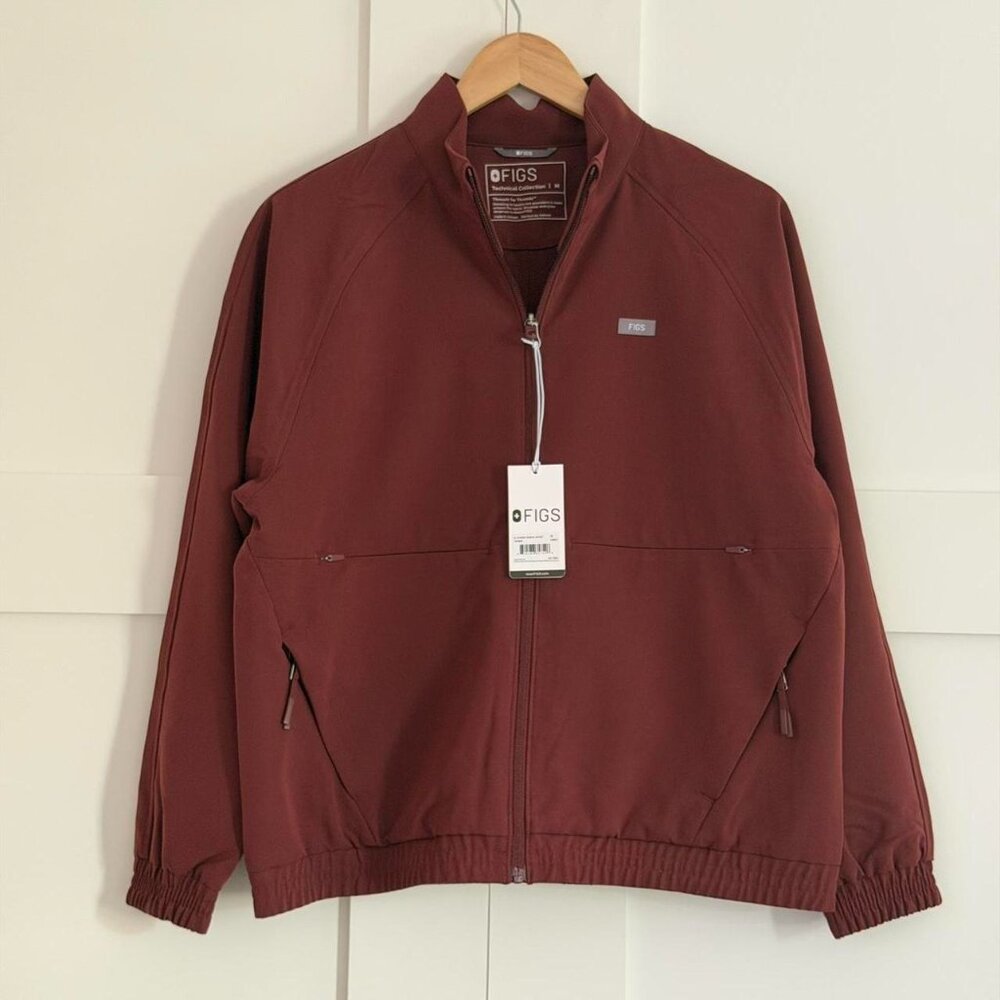 Figs Sydney Scrub Jacket in Walnut, Size Medium - Picture 9 of 12